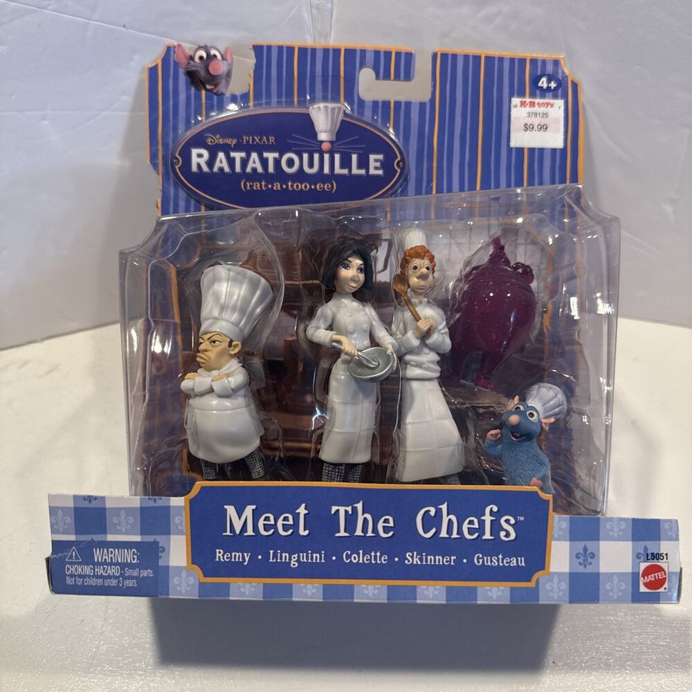 Mattel Disney Pixar Ratatouille Meet The Chefs Action Figure 2006 New Sealed Toy